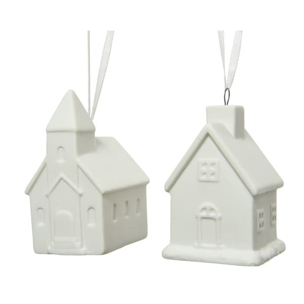 Decoratiune - House Porcelain - White - mai multe modele | Kaemingk