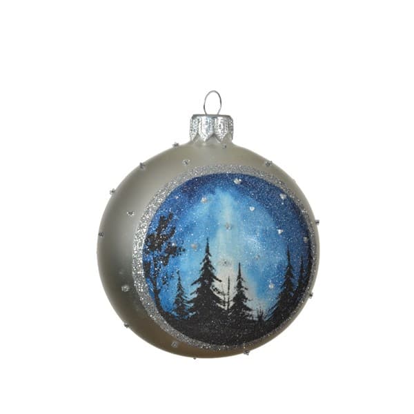 Glob decorativ - Bauble Glass Matt Landscape | Kaemingk