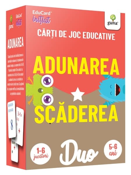 DuoCard - Adunarea. Scaderea |