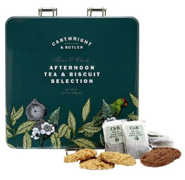 Cutie biscuiti asortati + ceai englezesc - Three O'Clock Selection | Cartwright & Butler