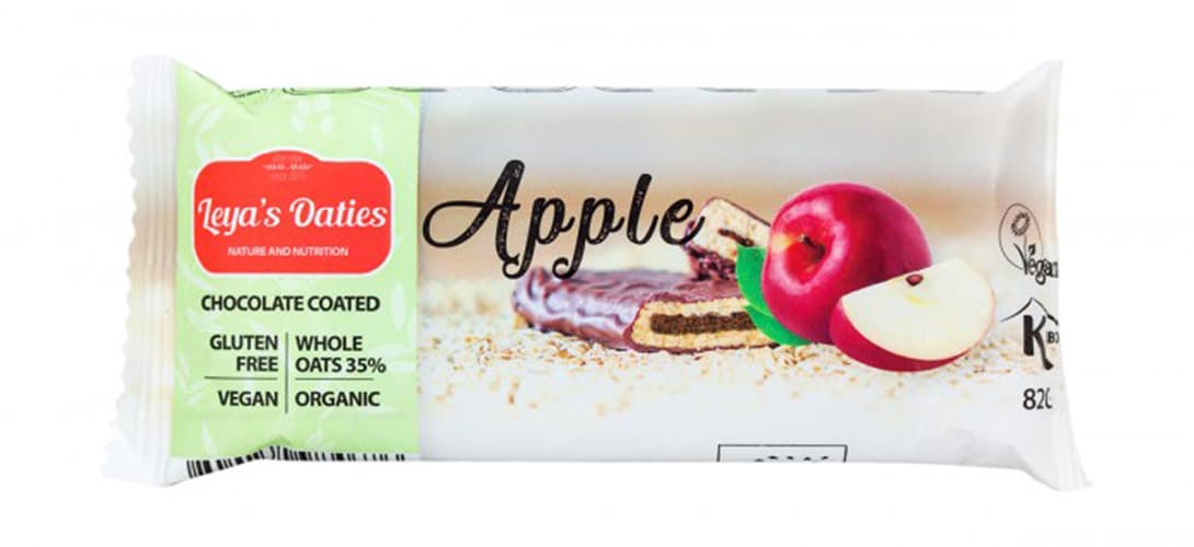 Baton - Leya's Oaties: Apple Oat Bar with Swiss Chocolate enrobing | Leya