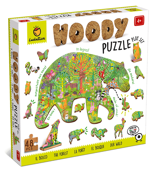 Puzzle de lemn - Padurea | Ludattica