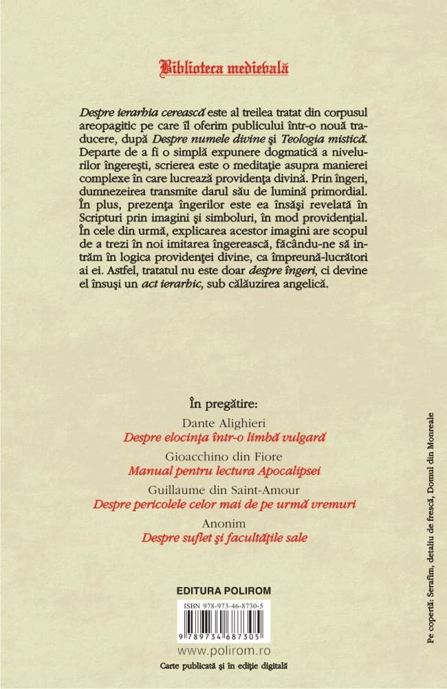 Despre ierarhia cereasca | Dionisie Areopagitul