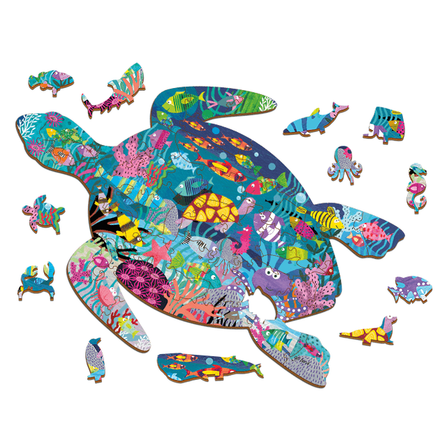 Puzzle din lemn - Woody Puzzle - The Sea | Ludattica