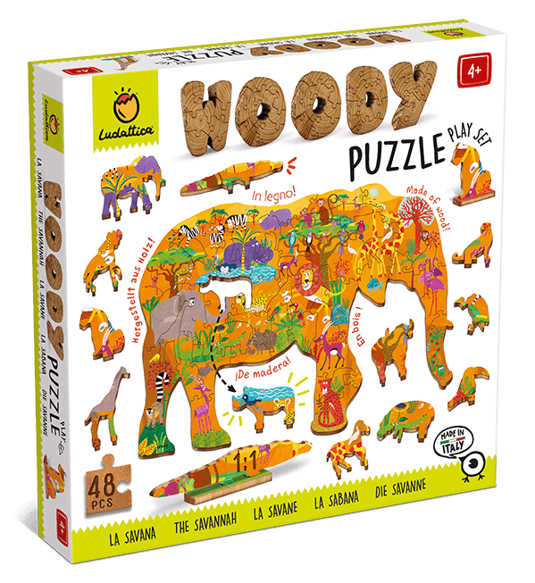 Puzzle de lemn - Savana | Ludattica