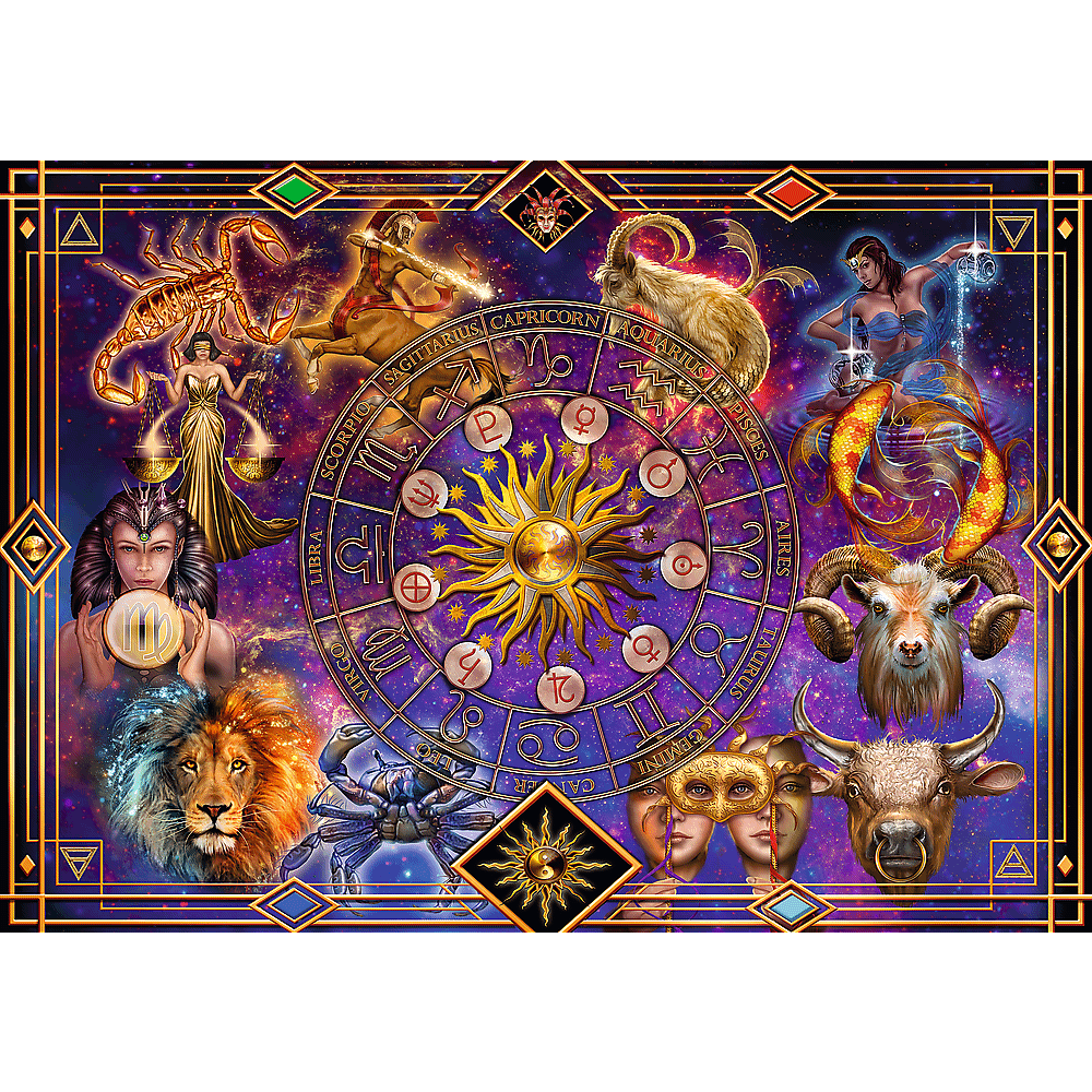 Puzzle 1040 piese - Spiral - Zodiac Signs | Trefl