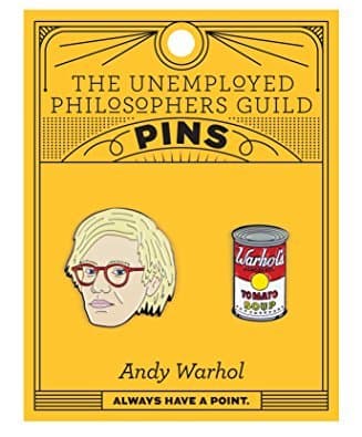Set insigne - Warthol and Soup Can | The Unemployed Philosophers Guild