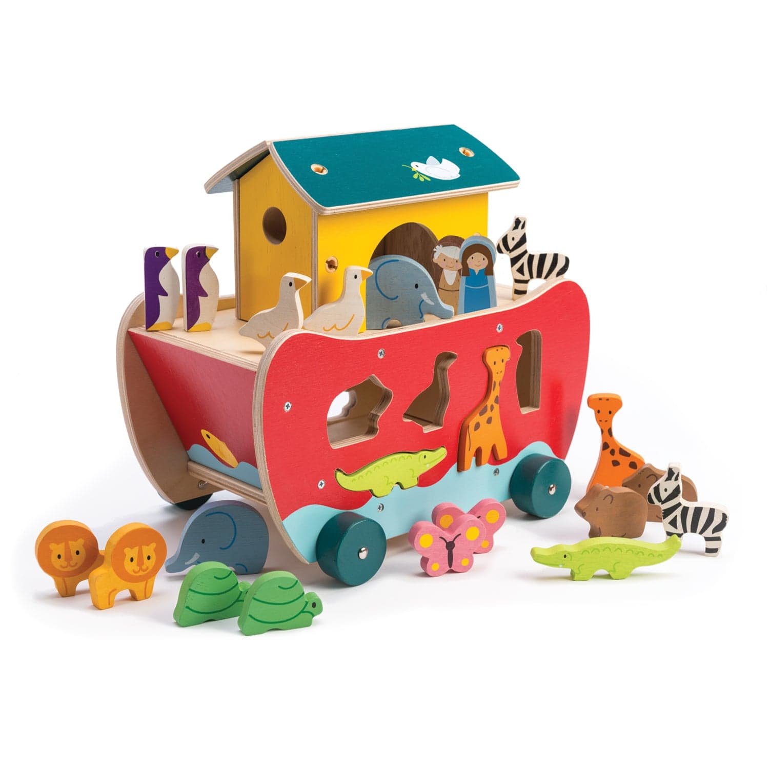 Set de joaca - Noah's Shape Sorter Ark | Tender Leaf Toys