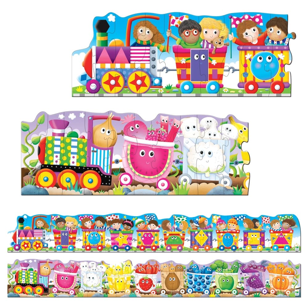 Set puzzle - Giant Colors and Shapes Train | The Learning Journey