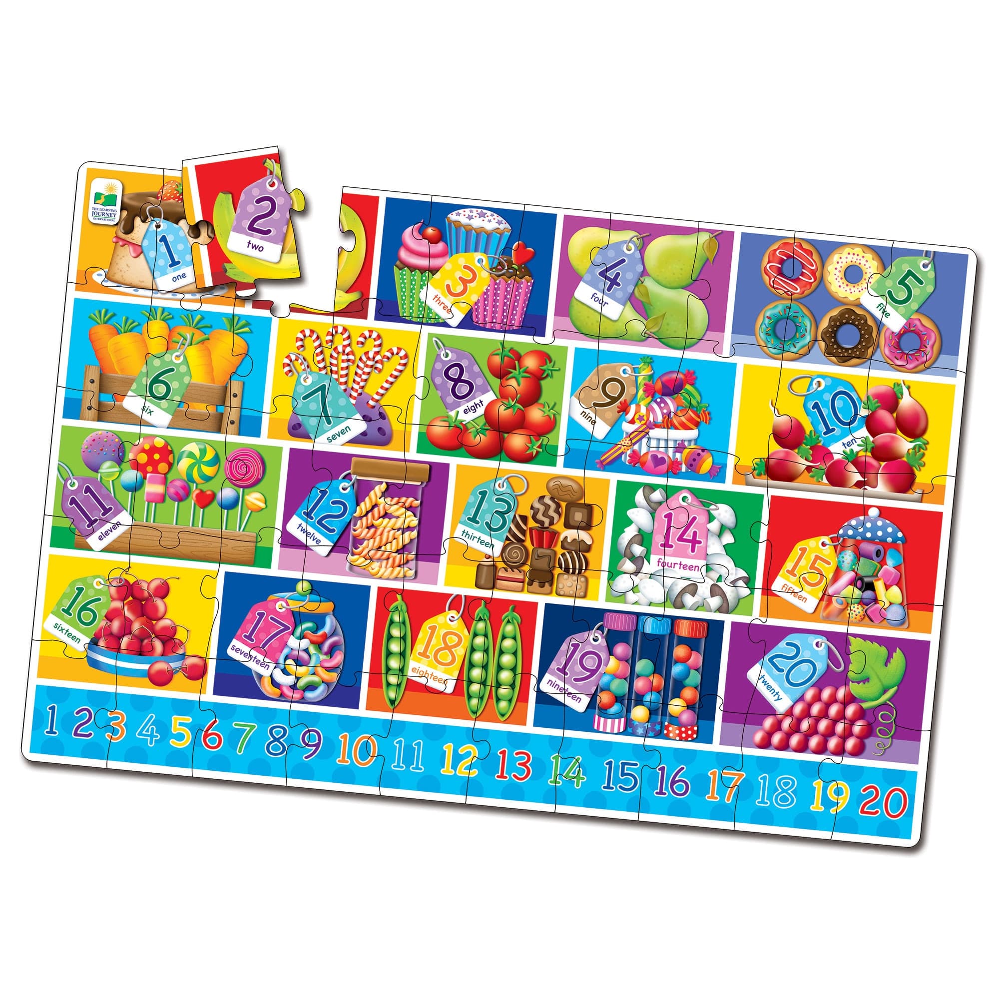 Puzzle 50 piese - Jumbo Floor - Numbers | The Learning Journey