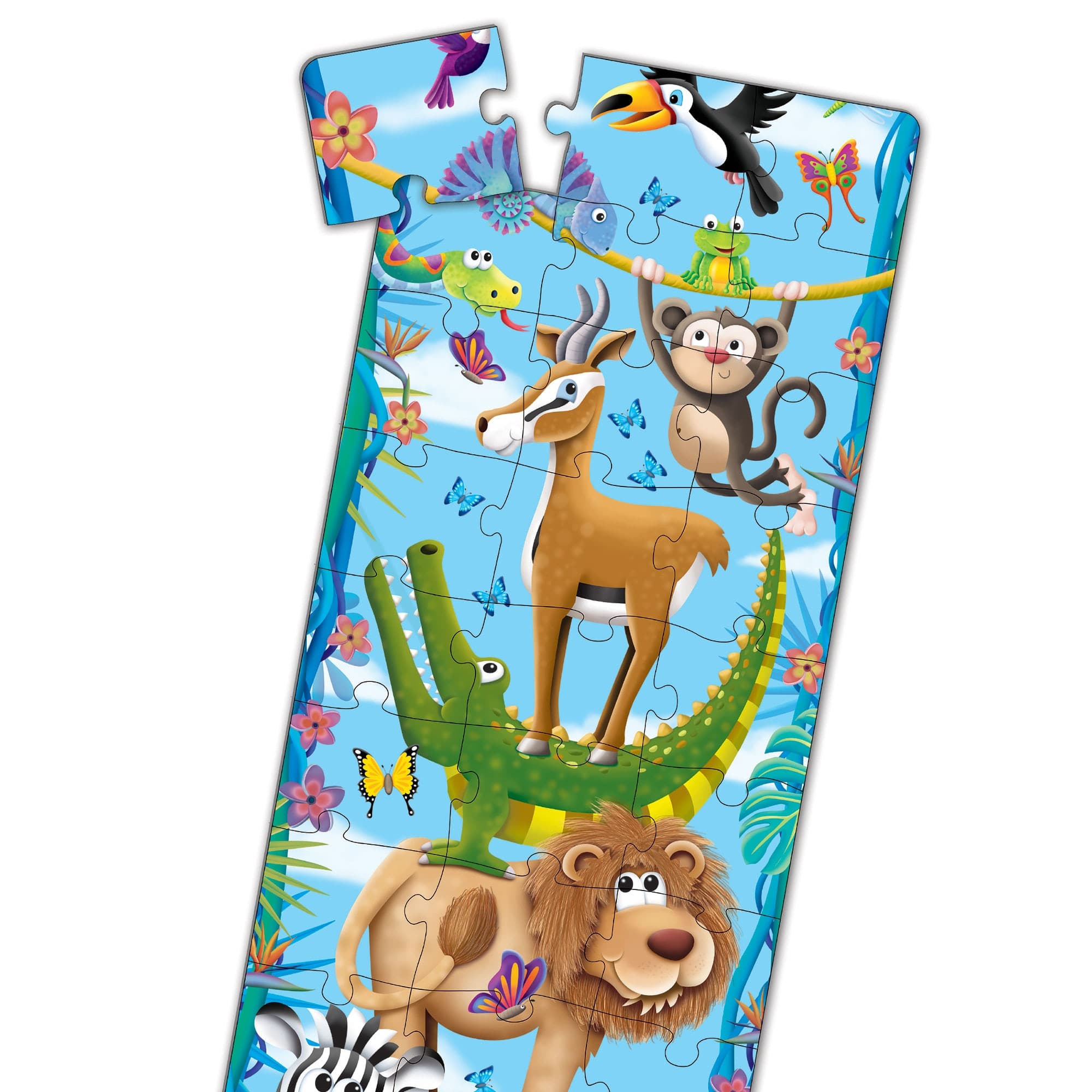 Puzzle 51 piese - Long & Tall - Big to Small Animals | The Learning Journey