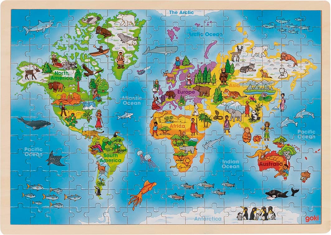 Puzzle 192 piese - World | Goki