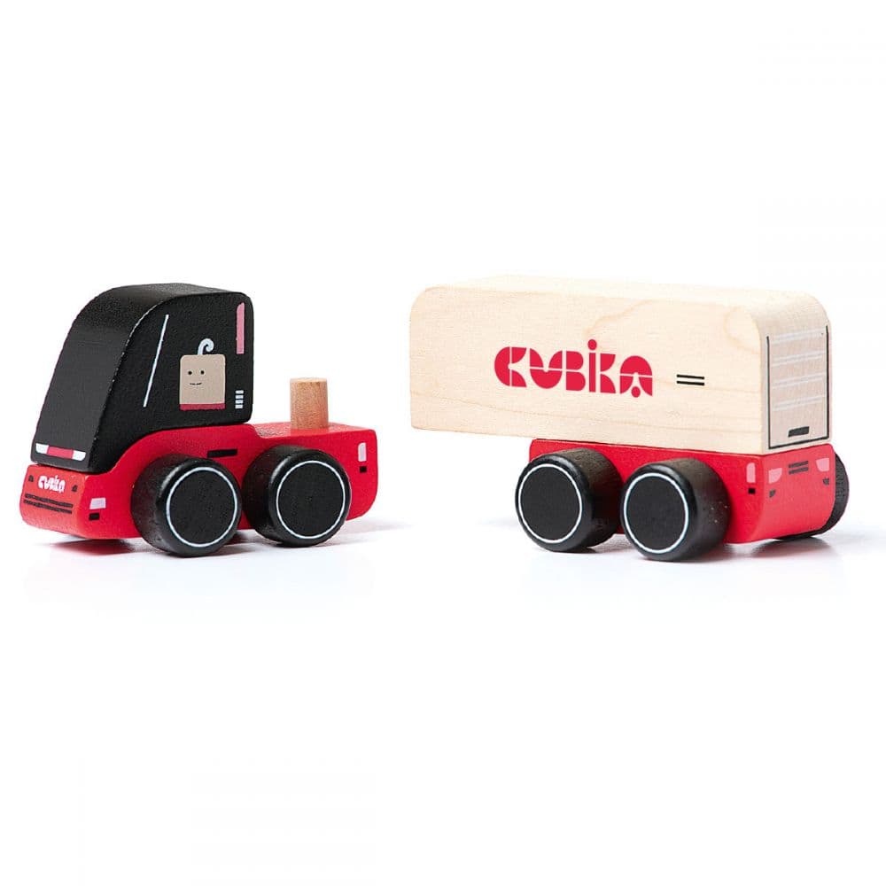 Jucarie din lemn - Toy-Truck - Red | Cubika