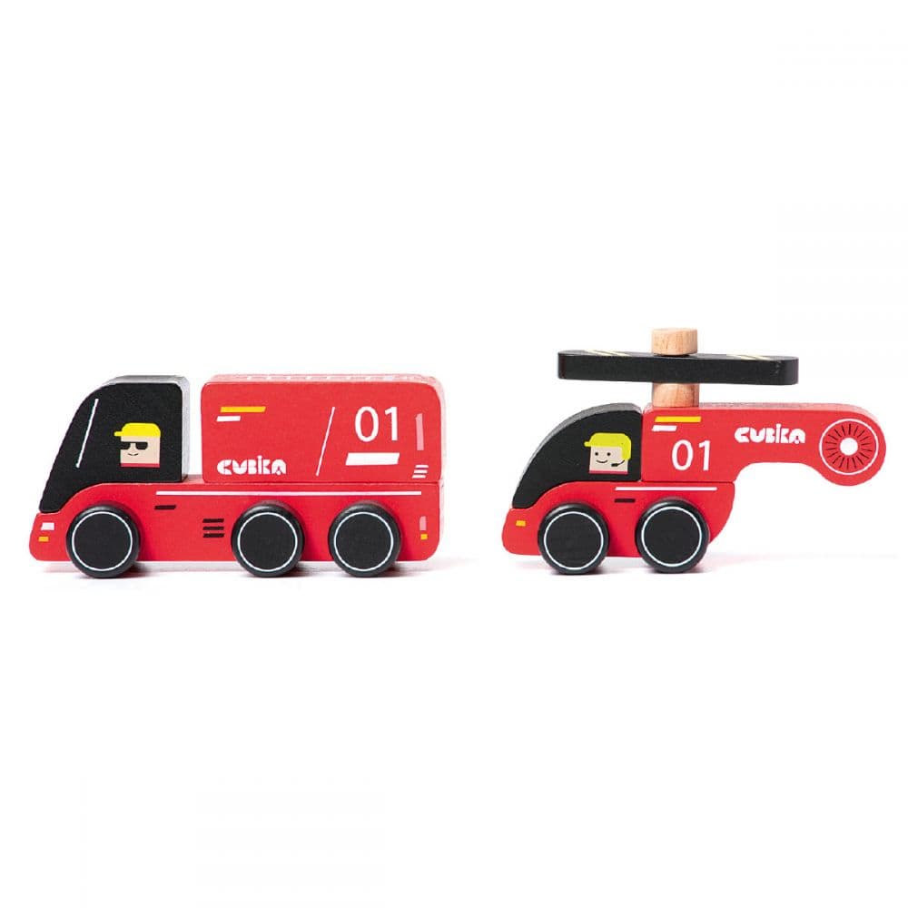 Jucarie din lemn - Fire Fighters | Cubika