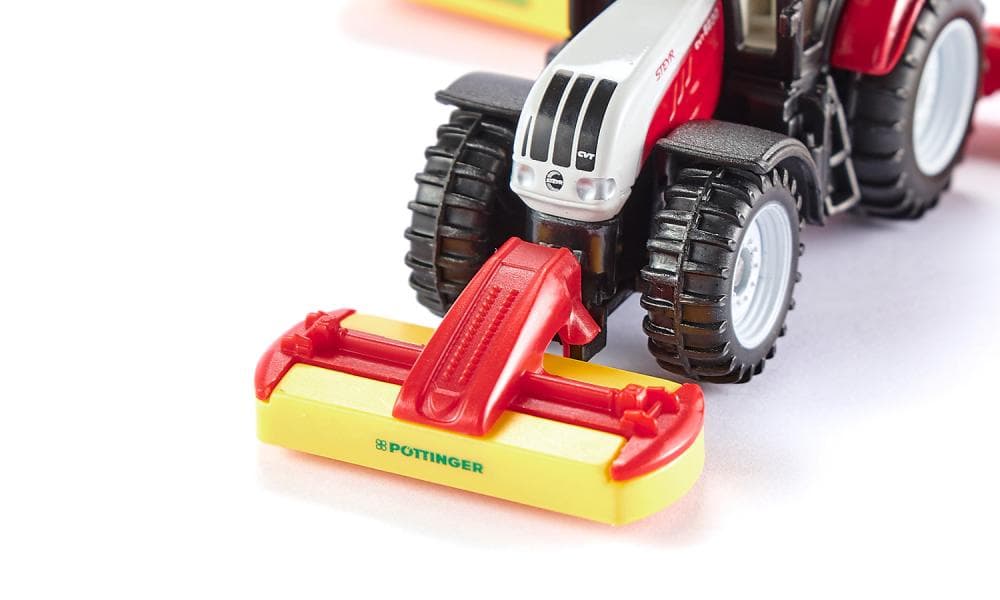 Jucarie - Steyr with Poettinger Mower Combination | Siku