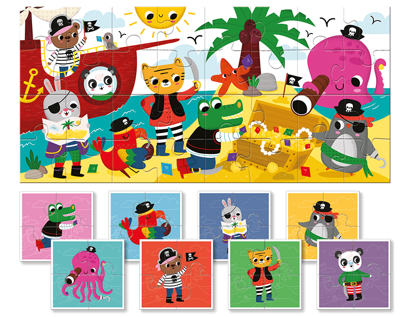 Puzzle - Baby - Pirati | Ludattica