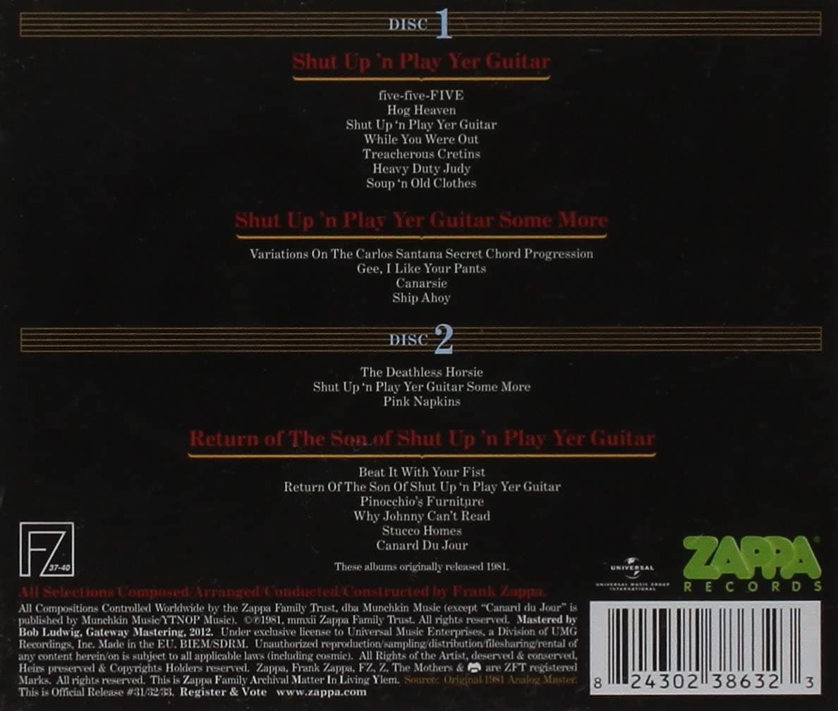 Shut Up 'n Play Yer Guitar | Frank Zappa