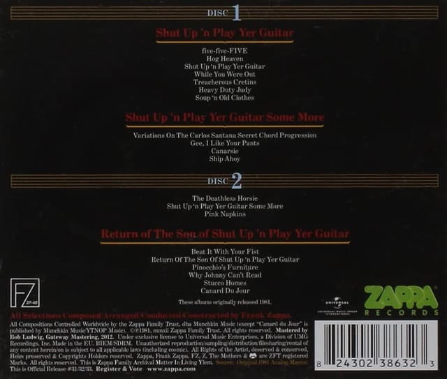 Shut Up 'n Play Yer Guitar | Frank Zappa