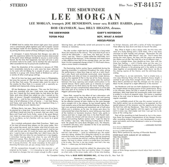 The Sidewinder - Vinyl | Lee Morgan
