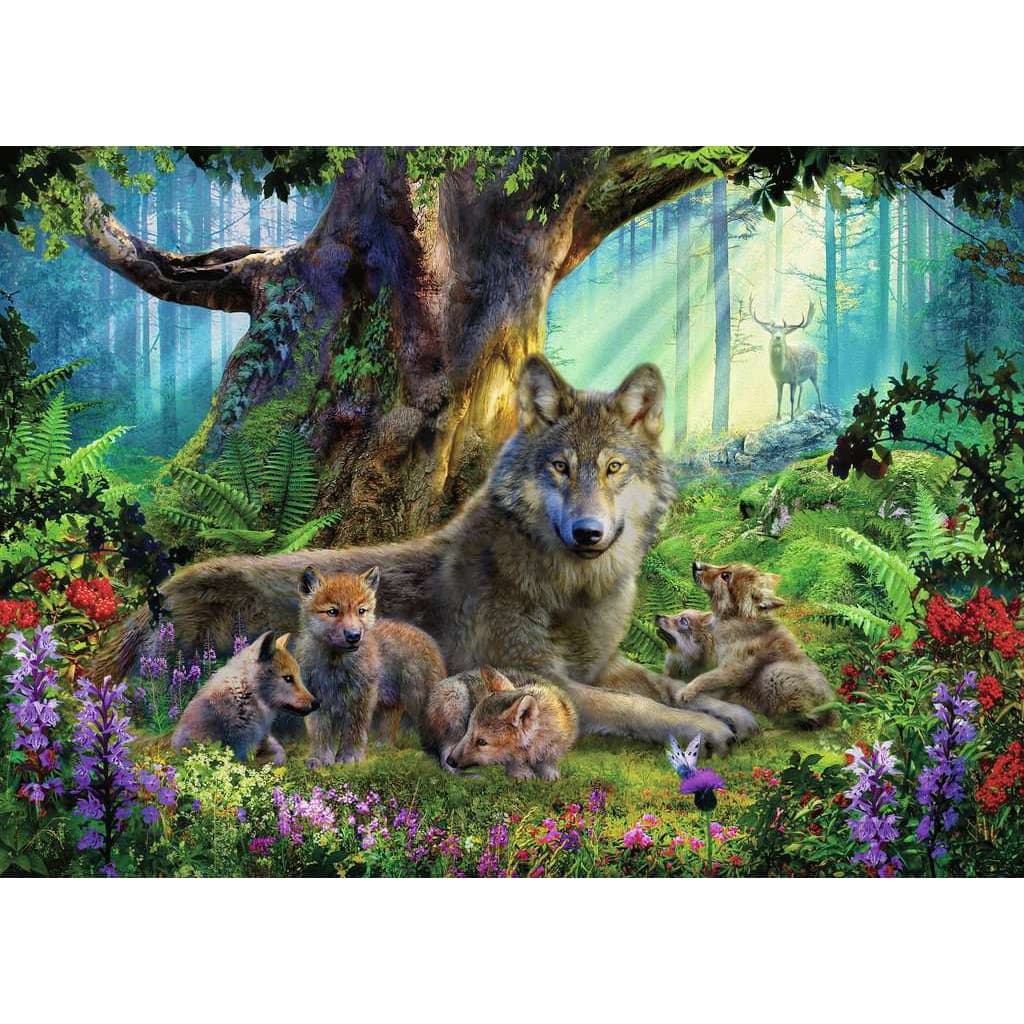 Puzzle 1000 piese - Wolves in the Forest | Ravensburger