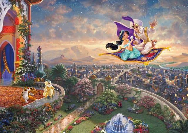 Puzzle 1000 piese - Thomas Kinkade - Disney - Aladdin | Schmidt