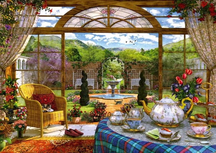 Puzzle 1000 piese - Dominic Davison - View from the Conservatory | Schmidt