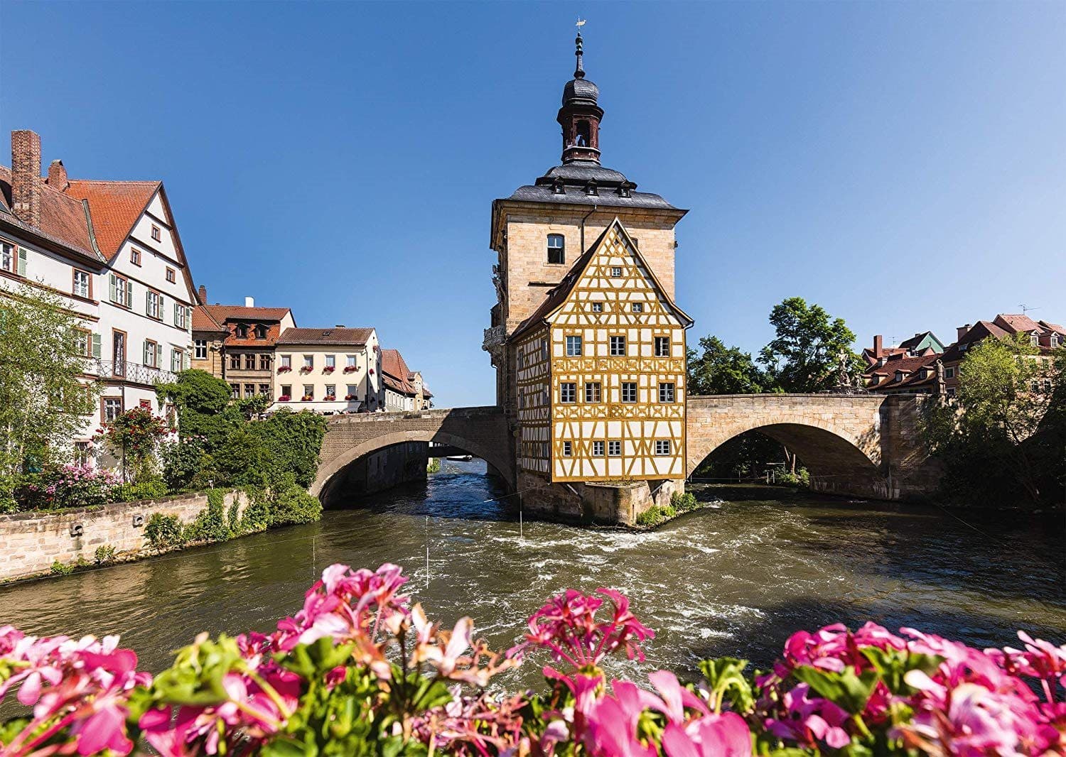 Puzzle 1000 piese - Bamberg - Regnitz and Old Town Hall | Schmidt