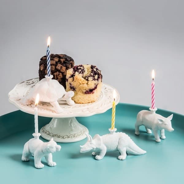 Suport pentru lumanare - Happy Zoo Day, Bear | Donkey