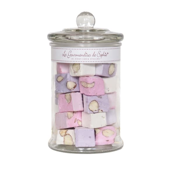 Bomboniera Nougat Mix vanilie/violete/zmeura | Les Gourmandises de Sophie
