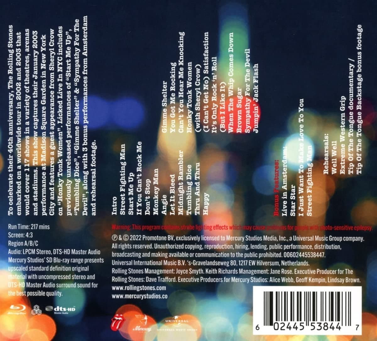 Licked Live In NYC (2CD+Blu-ray) | The Rolling Stones