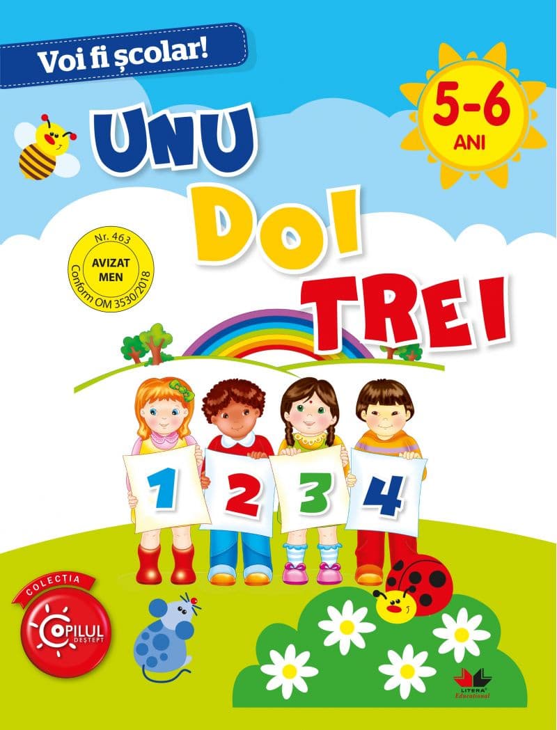 Voi fi scolar! Unu, doi, trei |
