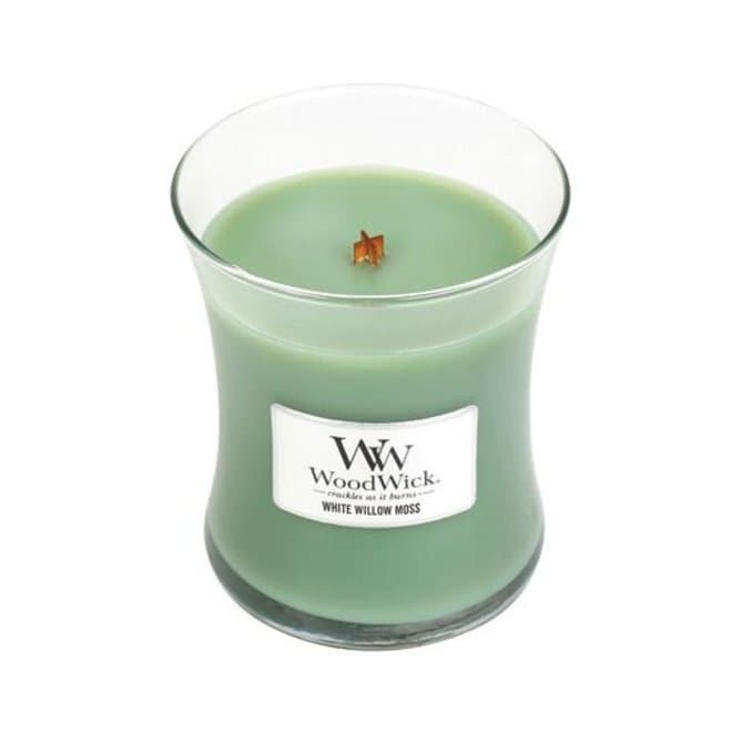 Lumanare parfumata - White Eillow Moss, medium | WoodWick