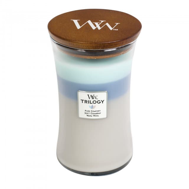 Lumanare parfumata - Trilogy Large - Woven Comforts | WoodWick