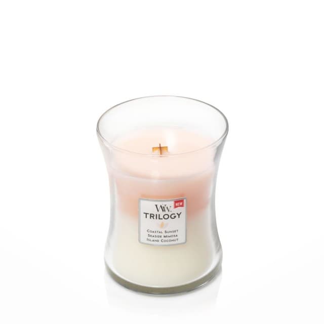 Lumanare parfumata - Medium Jar - Trilogy Island Getaway | WoodWick