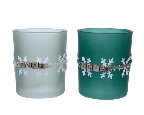 Pahar pentru lumanare - Xmas - mai multe modele | Kaemingk