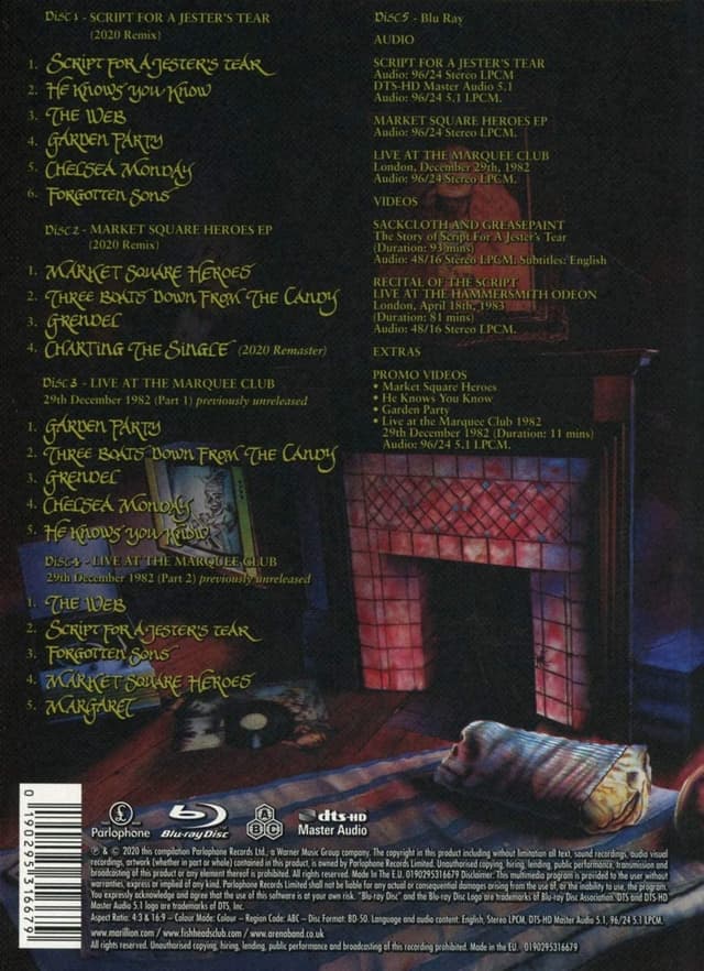 Script For A Jester's Tear (Limited Deluxe Edition 4CD+BD) | Marillion