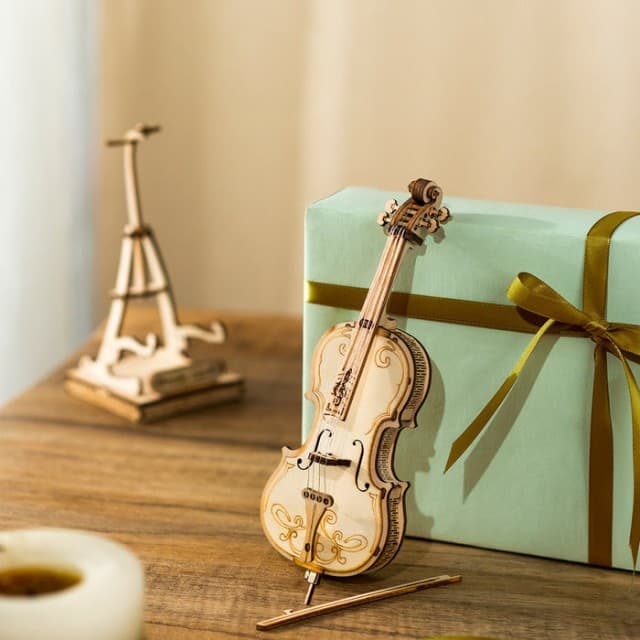 Puzzle 3D - Violoncel, 58 piese | Robotime