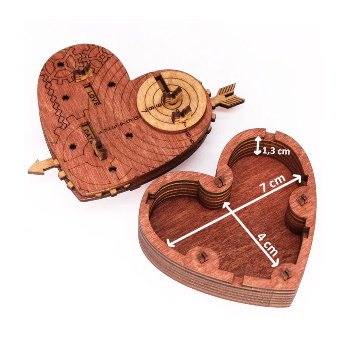 Puzzle mecanic - Tin Woodman's Heart. A mechanical box with a code lock | iDventure