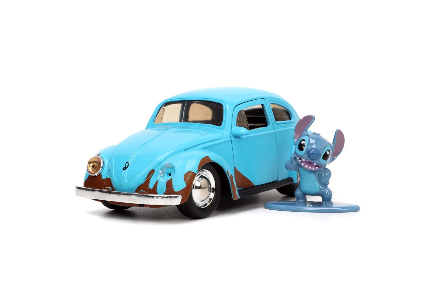 Set masinuta cu figurina -  Disney Stitch - Stitch & Volkswagen Beetle | Jada Toys