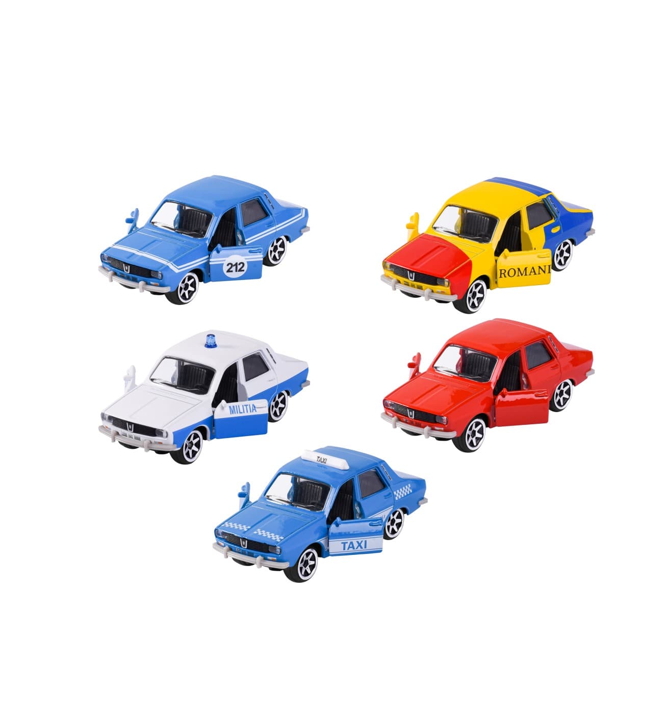 Set 5 masinute - Dacia 1300 Giftpack | Majorette