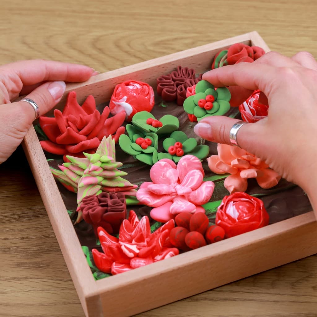 Set creativ - Wood&Craft DIY Succulents - Passion | Okto Clay