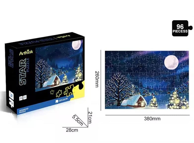 Puzzle fosforescent - Noapte de Iarna | Arthink