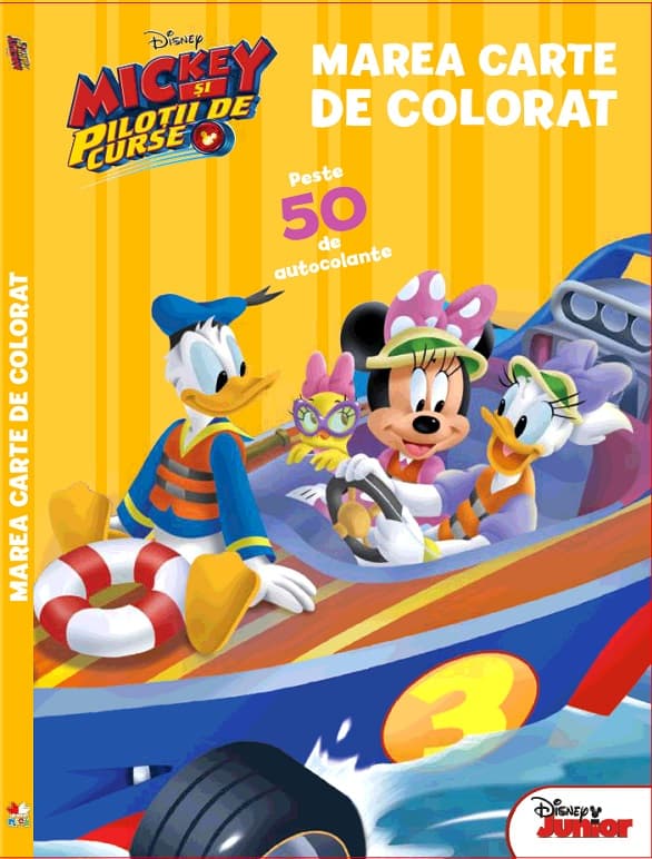 Marea carte de colorat. Mickey si pilotii de curse |