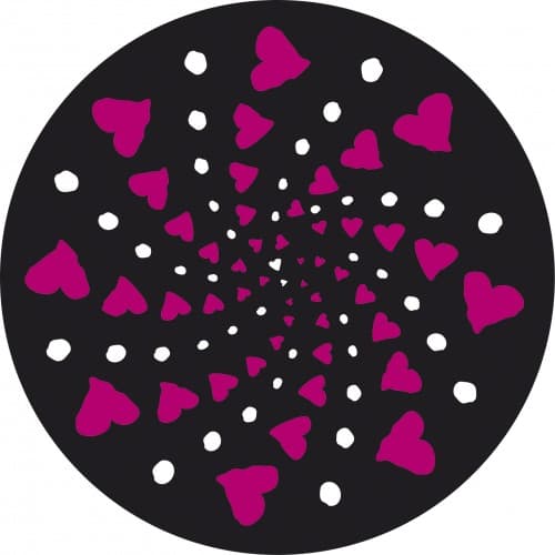 Set 2 abtibilduri roti - NIKIDOM - Cuore | Vector International