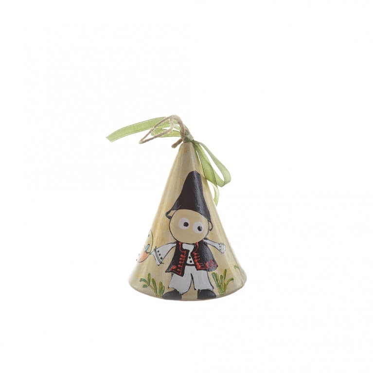 Clopotel conic din ceramica pictat manual - 2 modele | Invie Traditia