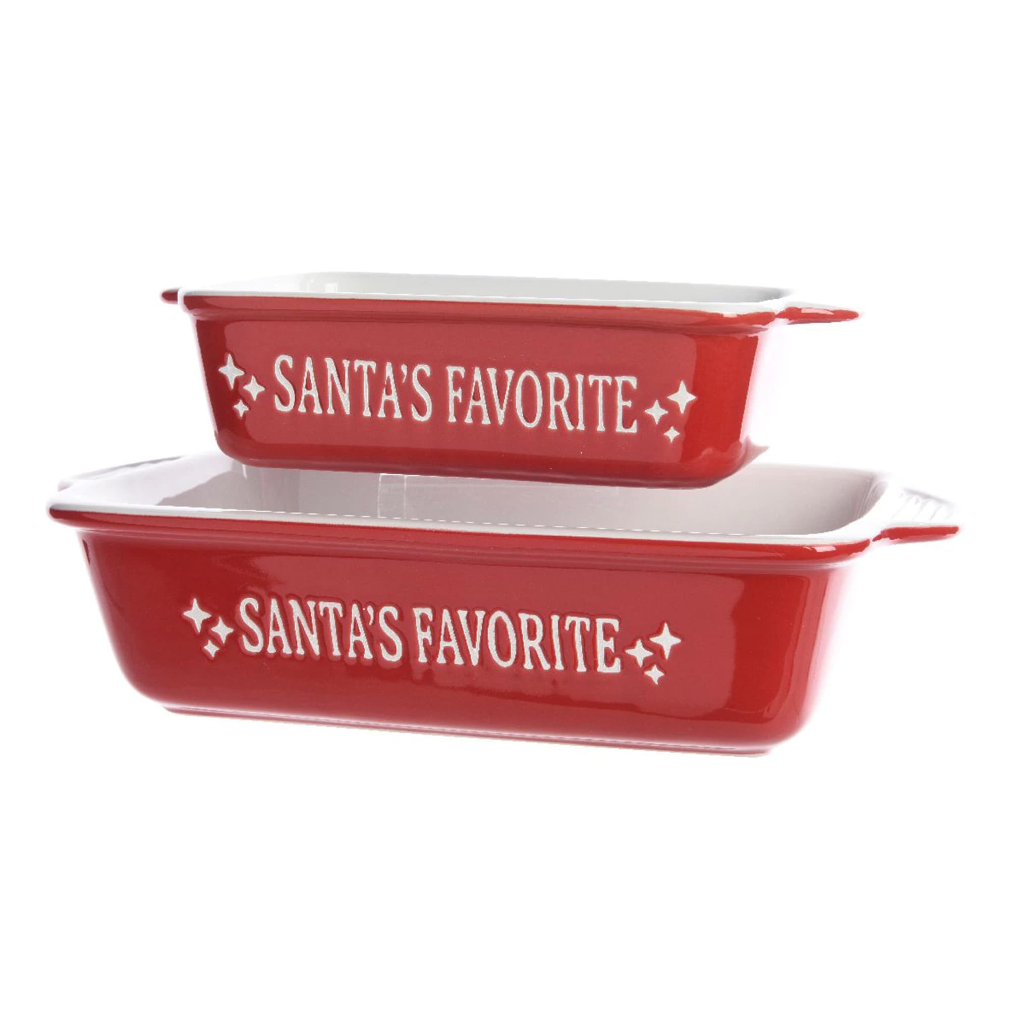 Set 2 vase pentru cuptor din ceramica - Santa's Favorite | Kaemingk
