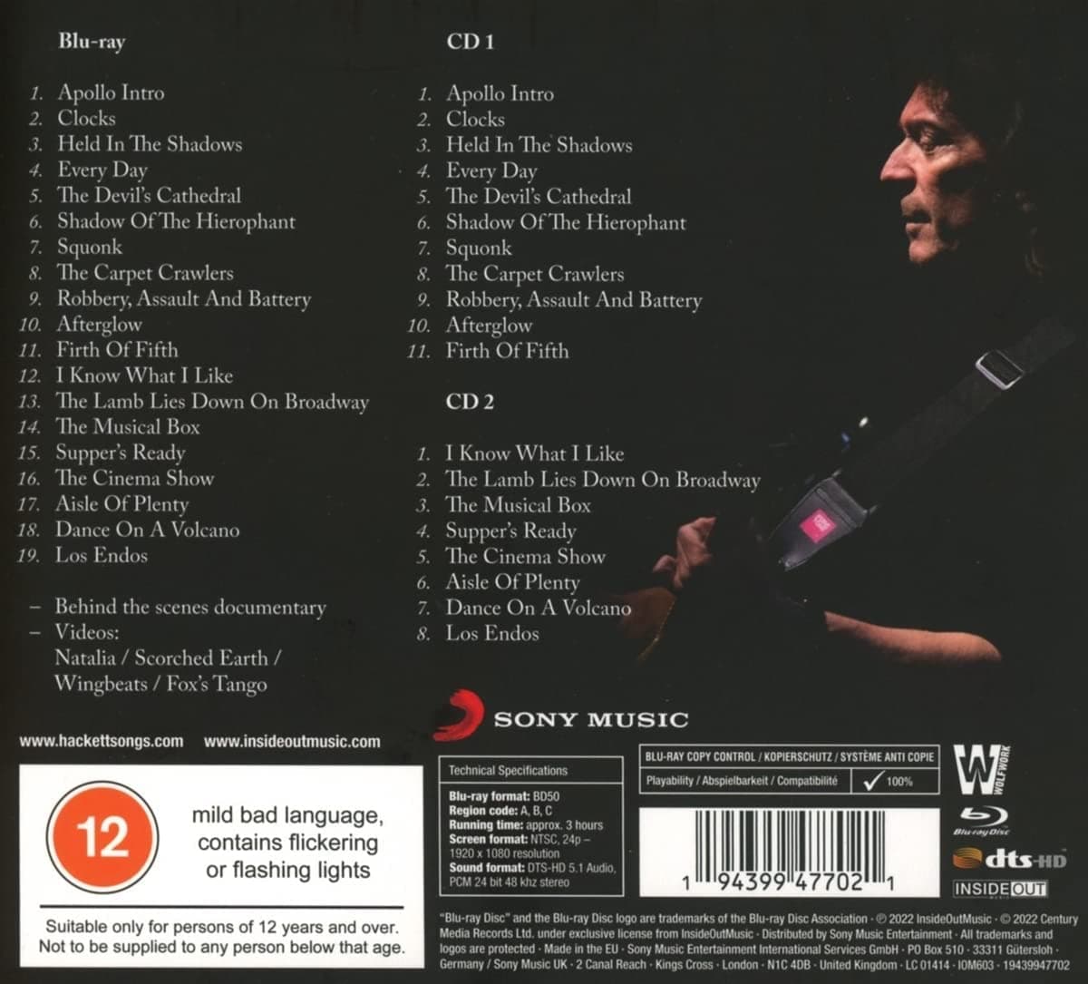 Genesis Revisited Live: Seconds Out & More (Blu-ray + 2CD) | Steve Hackett