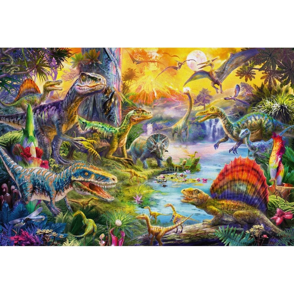 Puzzle 60 piese - Dinosaurs and Figurines | Schmidt