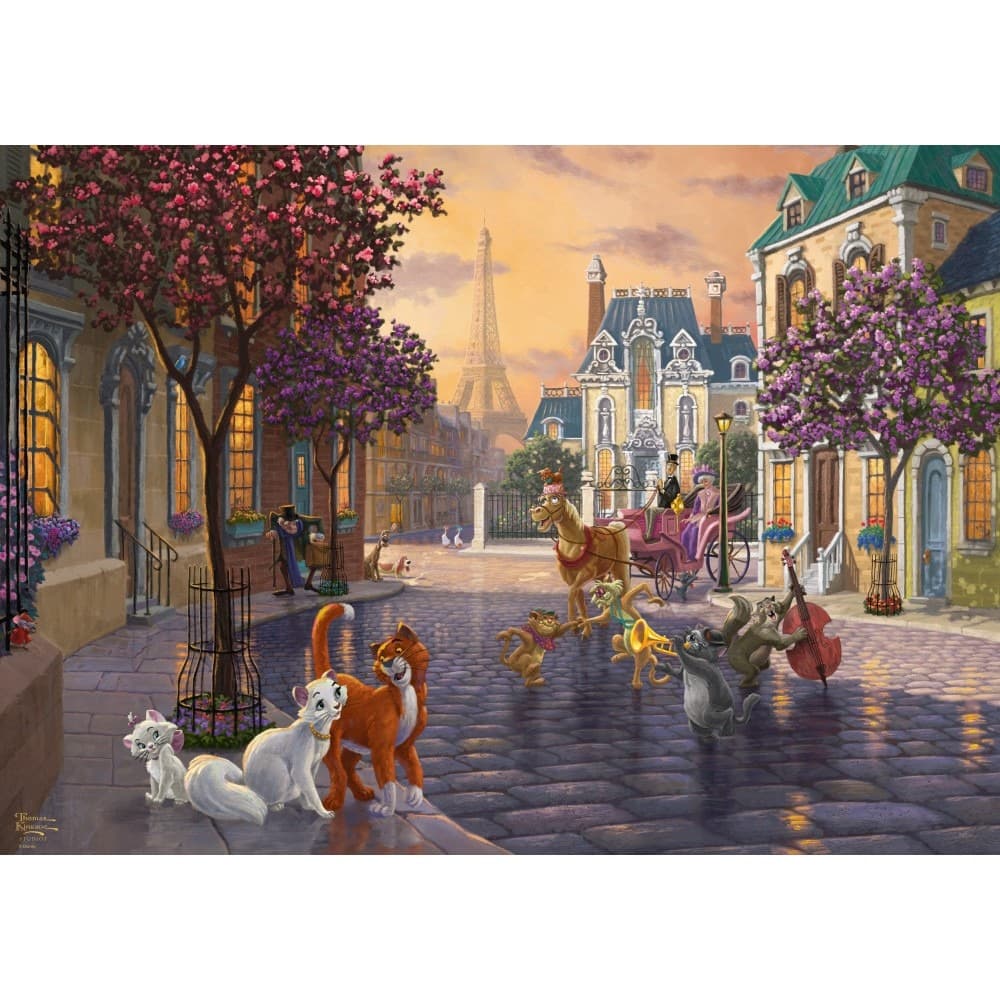 Puzzle 1000 piese - Thomas Kinkade - The Aristocats | Schmidt