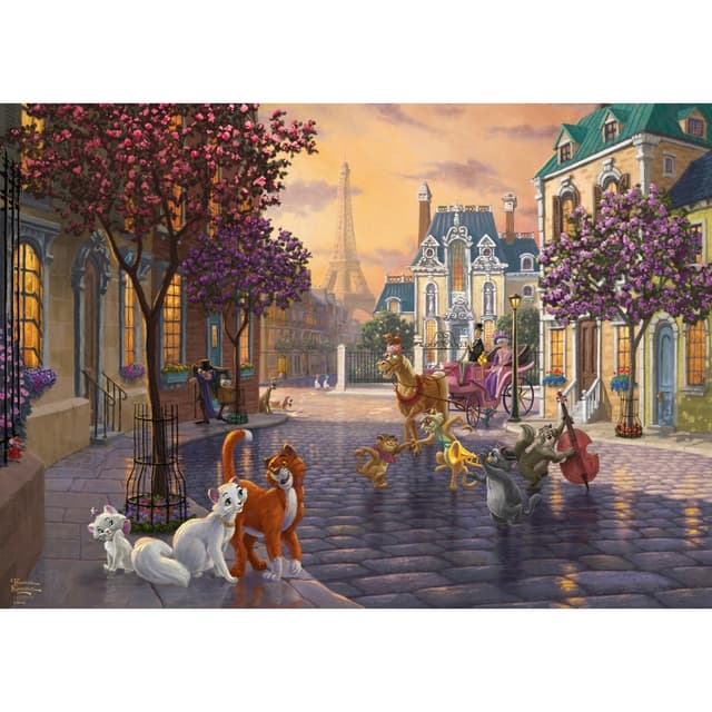 Puzzle 1000 piese - Thomas Kinkade - The Aristocats | Schmidt
